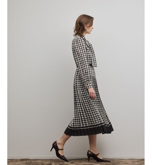 Diagram「バイカラーチェックプリントワンピース」|ワンピース|