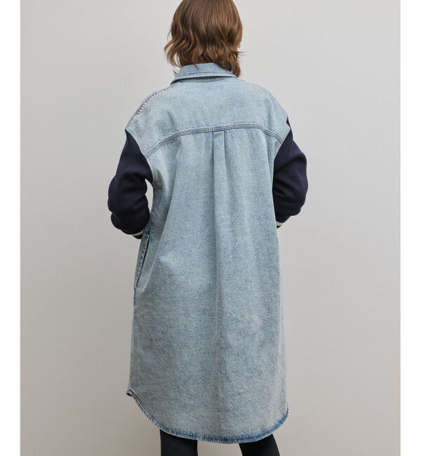 Diagram「ニットスリーブデニムワンピース」|ワンピース|