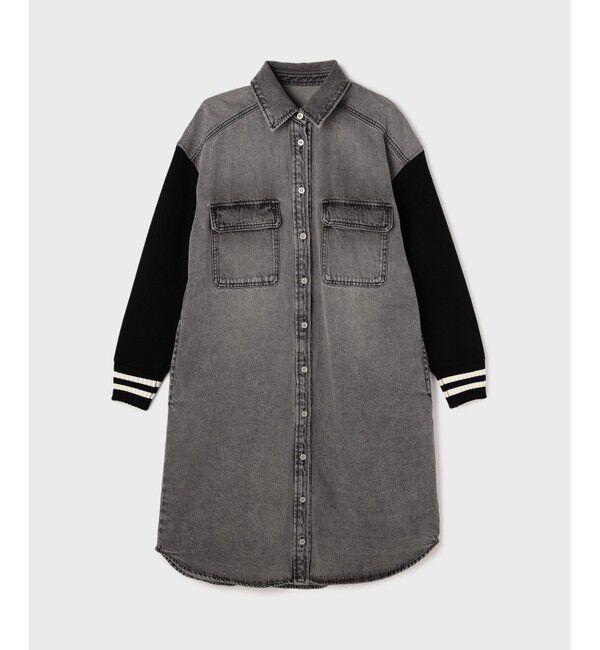 Diagram「ニットスリーブデニムワンピース」|ワンピース|