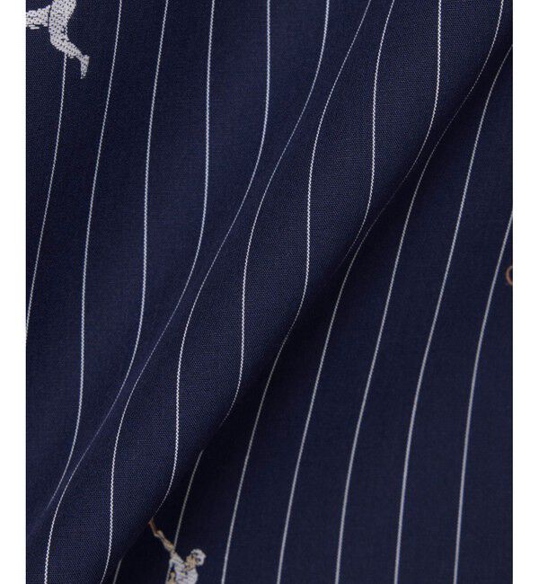 LACOSTE「プレイヤージャカード ストライプオーバーサイズシャツ」|シャツ・ブラウス|