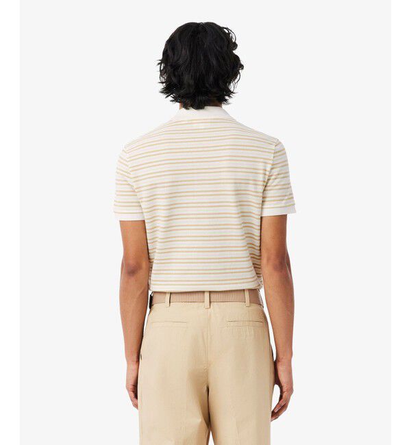 LACOSTE「マルチボーダー鹿の子地ポロシャツ」|ポロシャツ|