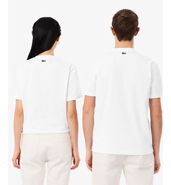 LACOSTE「エンボスパリロゴ クルーネックTシャツ」|Tシャツ・カットソー|