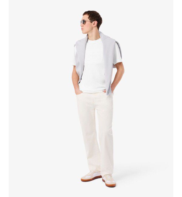 LACOSTE「エンボスパリロゴ クルーネックTシャツ」|Tシャツ・カットソー|