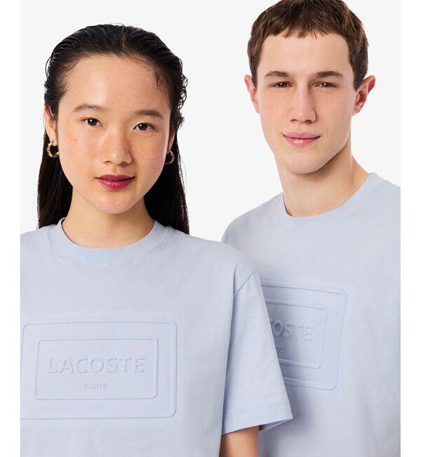 LACOSTE「エンボスパリロゴ クルーネックTシャツ」|Tシャツ・カットソー|