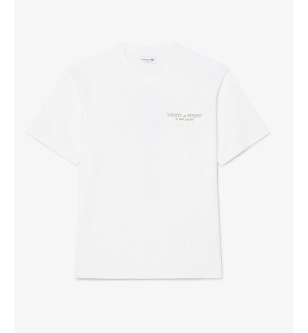 LACOSTE「ルネ・ラコステ シグネチャー&ラケットプリントTシャツ」|Tシャツ・カットソー|