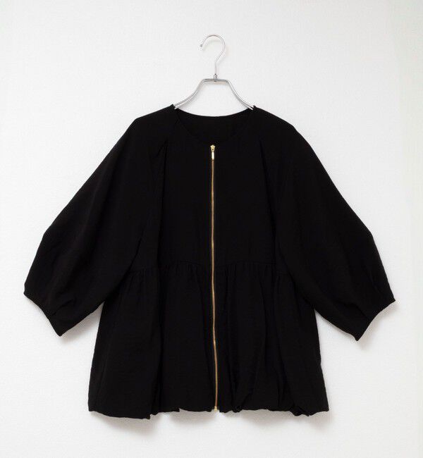 NOLLEY'S「ペプラムバルーンライトブルゾン」|ブルゾン・スタジャン|