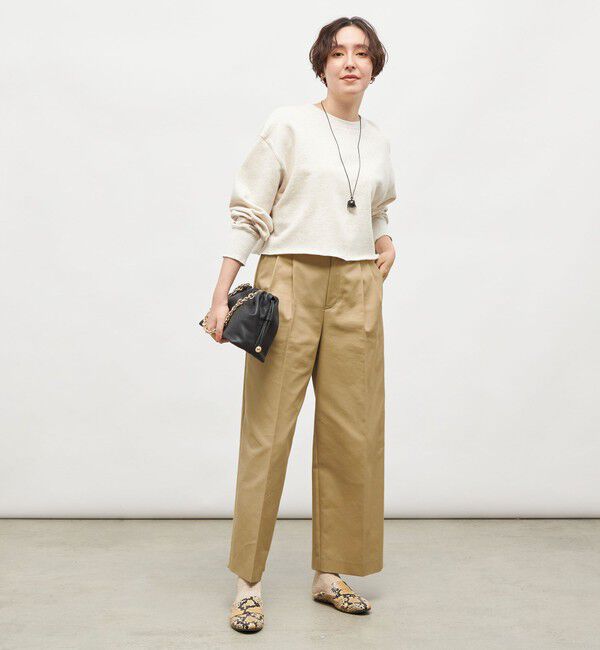 NOLLEY'S「ショート丈裏毛スウェット」|スウェット・ジャージ|