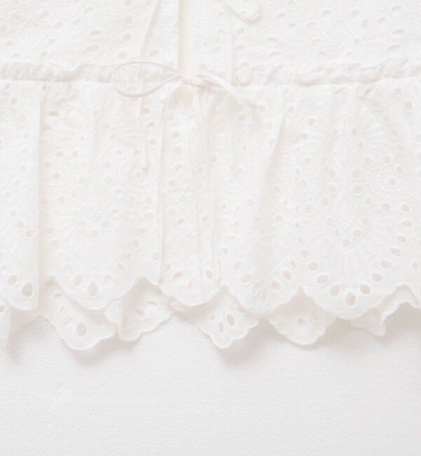 MAQWEL「【MAQWEL/マクウェル】《セットアップ対応》ウォッシャブルエンブロイダリーレースベスト」|ベスト・ジレ|