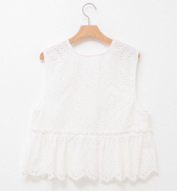 MAQWEL「【MAQWEL/マクウェル】《セットアップ対応》ウォッシャブルエンブロイダリーレースベスト」|ベスト・ジレ|