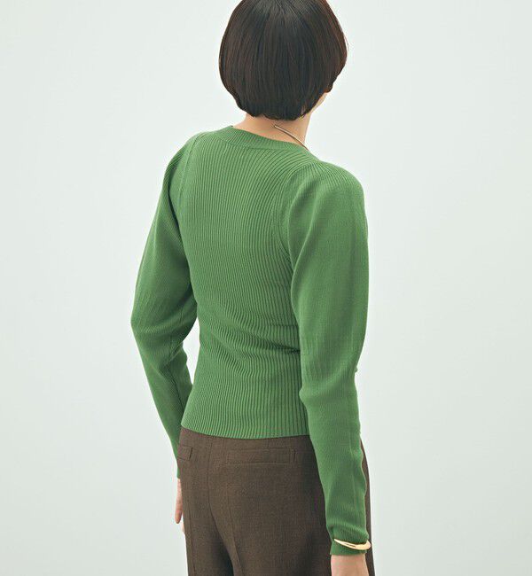 NOLLEY'S「《手洗い可能》リブパフスリーブプルオーバーニット」|ニット・セーター|