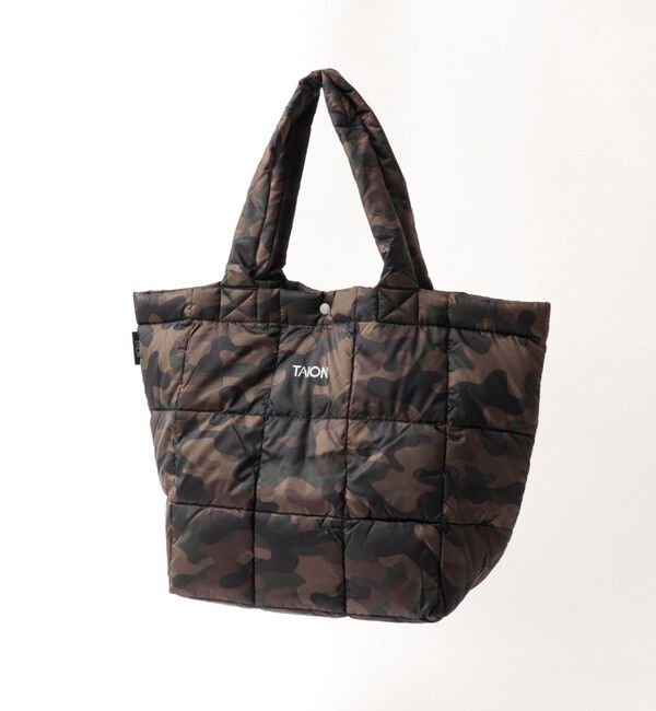 NOLLEY'S goodman「【TAION / タイオン】BASIC LUNCH DOWN TOTE BAG M」|トートバッグ|ブラウン系1