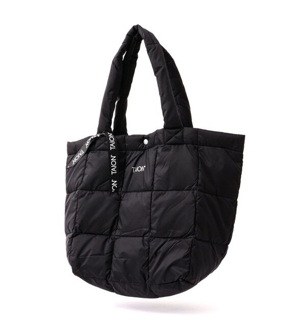 NOLLEY'S goodman「【TAION / タイオン】BASIC LUNCH DOWN TOTE BAG M」|トートバッグ|ブラック