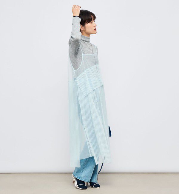 Rie Miller「ウォッシャブルチュールキャミワンピース」|ワンピース|