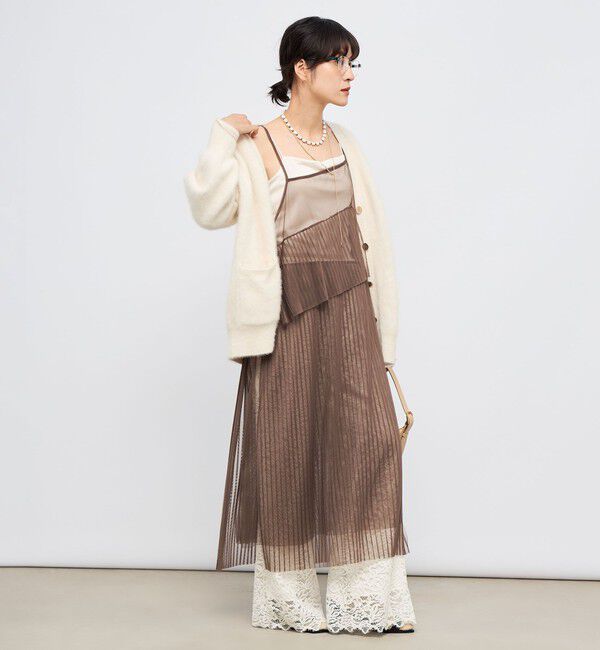 Rie Miller「ウォッシャブルチュールキャミワンピース」|ワンピース|