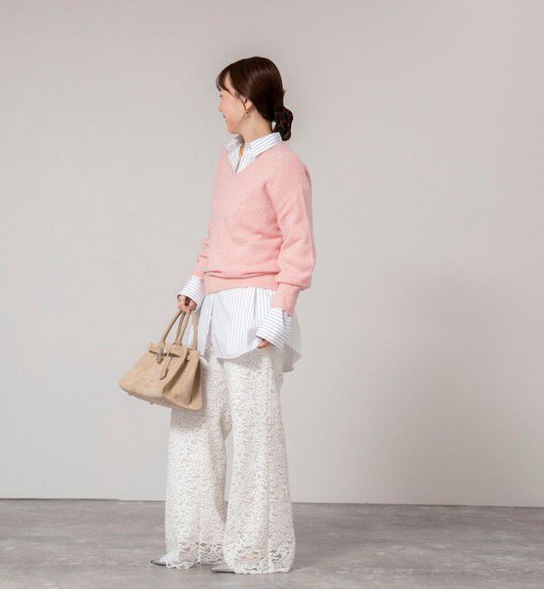 NOLLEY'S sophi「《手洗い可能》アルパカ混Vネックプルオーバー」|ニット・セーター|