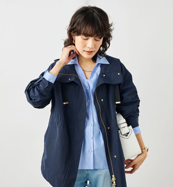 NOLLEY'S「【WEB＆一部店舗限定色アイテム】ウォッシャブル2WAY撥水フーテッドブルゾン」|ブルゾン・スタジャン|