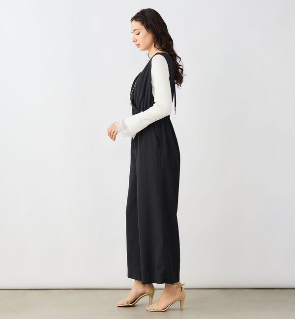 NOLLEY'S sophi「ウォッシャブルバックサテンサロペット」|オールインワン|