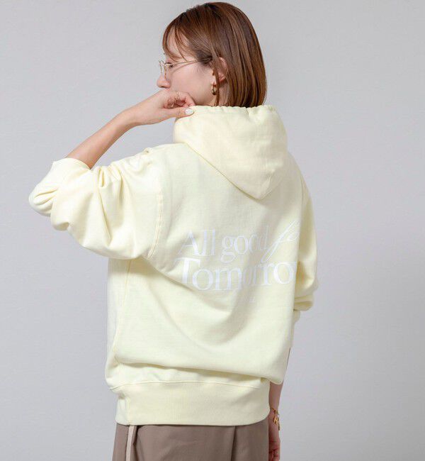 MAQWEL「【MAQWEL/マクウェル】《セットアップ対応》ウォッシャブルAgfT HOODIE」|パーカー|イエロー