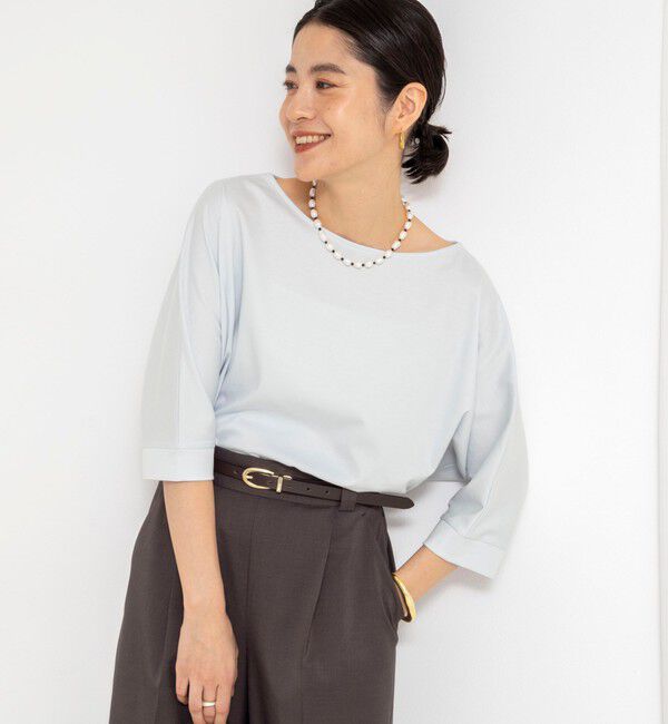 NOLLEY'S「ウォッシャブルドルマンTシャツ」|Tシャツ・カットソー|