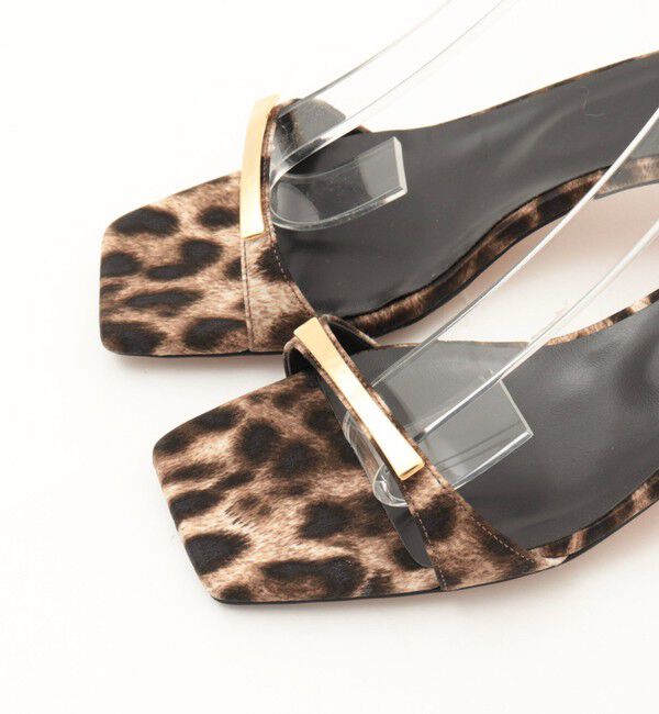 NOLLEY'S「NOLLEYS メタルバーレオパードサンダル」|サンダル|