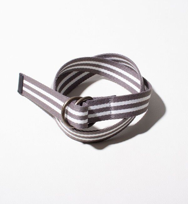 GLOSTER「【GLOSTER/グロスター】IVY Dリングテープベルト リングベルト」|ベルト|グレー系その他