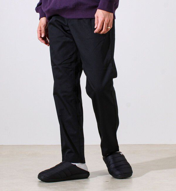 GLOSTER「【Dickies/ディッキーズ】TCツイル テーパードイージーパンツ」|チノ|ブラック