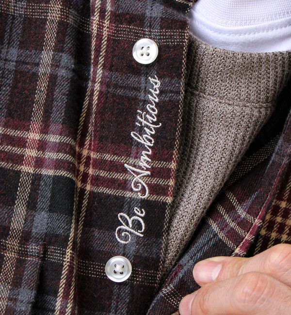 GLOSTER「【BOY ASTLAD刺繍】 フラップポケット ボタンダウンネルシャツ」|シャツ・ブラウス|