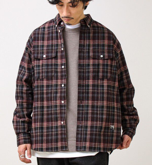 GLOSTER「【BOY ASTLAD刺繍】 フラップポケット ボタンダウンネルシャツ」|シャツ・ブラウス|