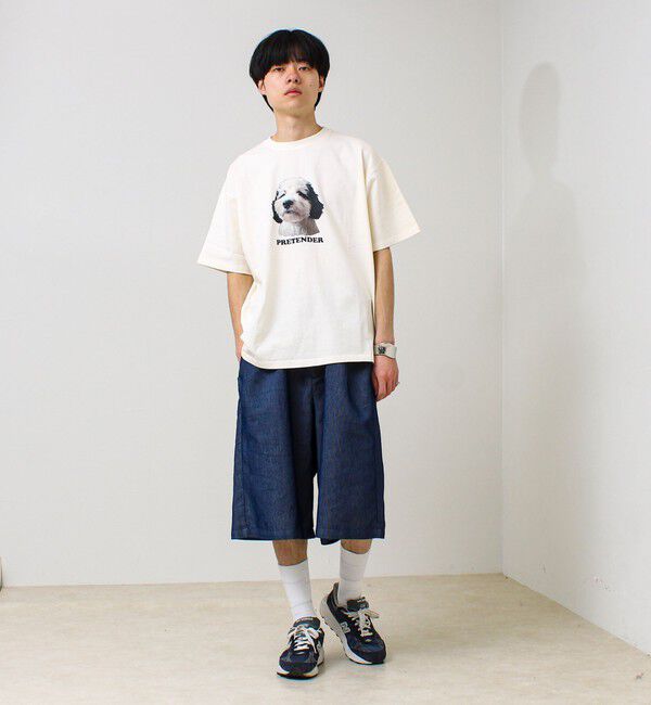 GLOSTER「【あの名作をオマージュ】犬猫実写風プリントTシャツ」|Tシャツ・カットソー|