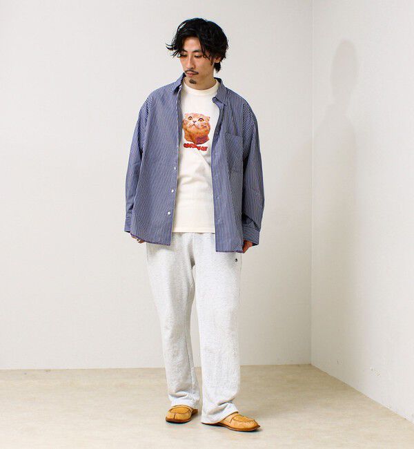 GLOSTER「【あの名作をオマージュ】犬猫実写風プリントTシャツ」|Tシャツ・カットソー|