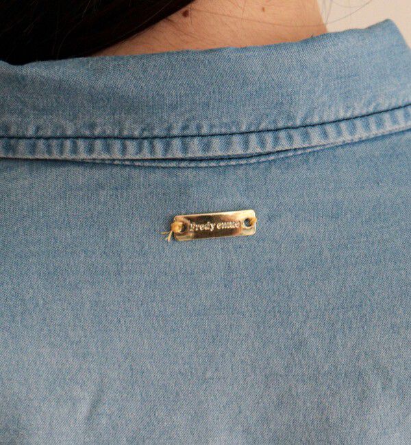 fredy emue「とろみデニムクロップドシャツ」|シャツ・ブラウス|