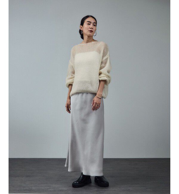 SALON adam et rope'「シアーモヘアスパンコールプルオーバー 2」|ニット・セーター|