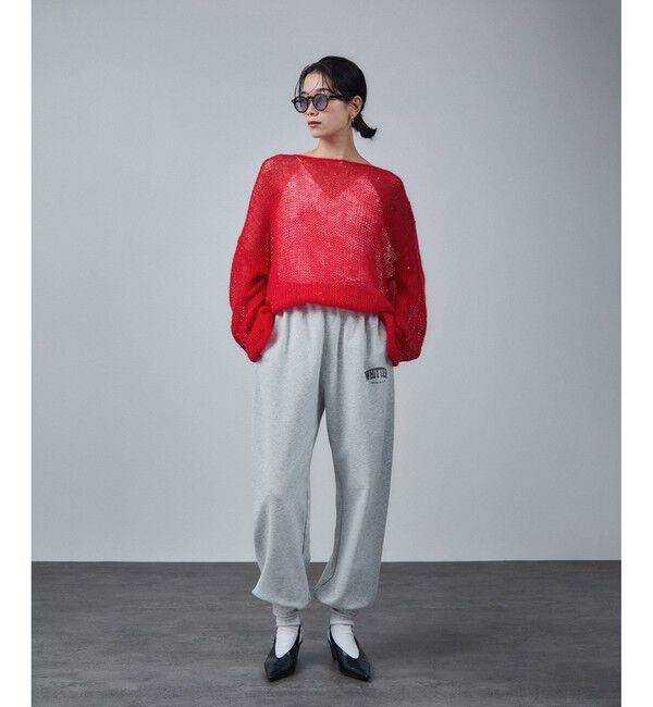 SALON adam et rope'「シアーモヘアスパンコールプルオーバー 2」|ニット・セーター|