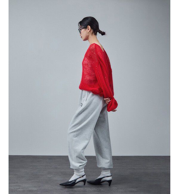 SALON adam et rope'「シアーモヘアスパンコールプルオーバー 2」|ニット・セーター|