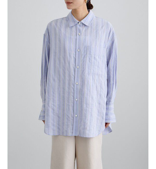 SALON adam et rope'「ワイドピッチストライプシャツ」|シャツ・ブラウス|