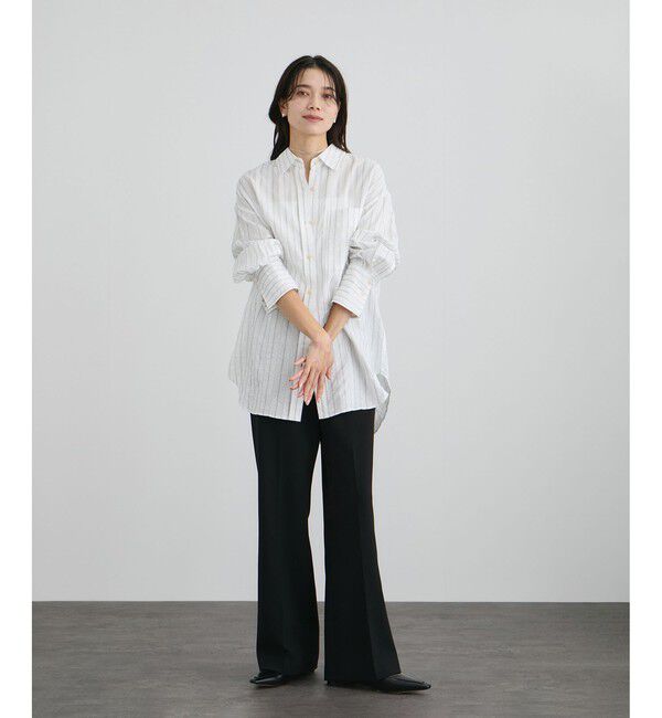 SALON adam et rope'「ワイドピッチストライプシャツ」|シャツ・ブラウス|