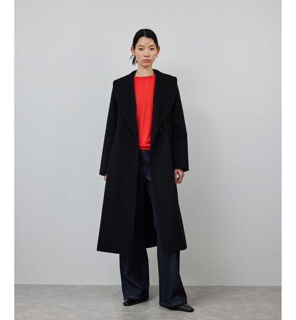 ROPE「プレミアムカシミヤ ショールカラーコート【25AW】」|ステンカラーコート|