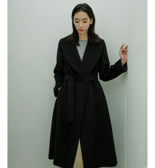 ROPE「プレミアムカシミヤ ショールカラーコート【25AW】」|ステンカラーコート|