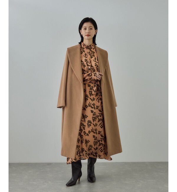 ROPE「プレミアムカシミヤ ショールカラーコート【25AW】」|ステンカラーコート|