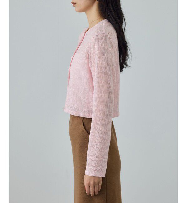 ROPE「ボタニカルダイコンパクトカーディガン/イージーケア・アンサンブル対応」|カーディガン|