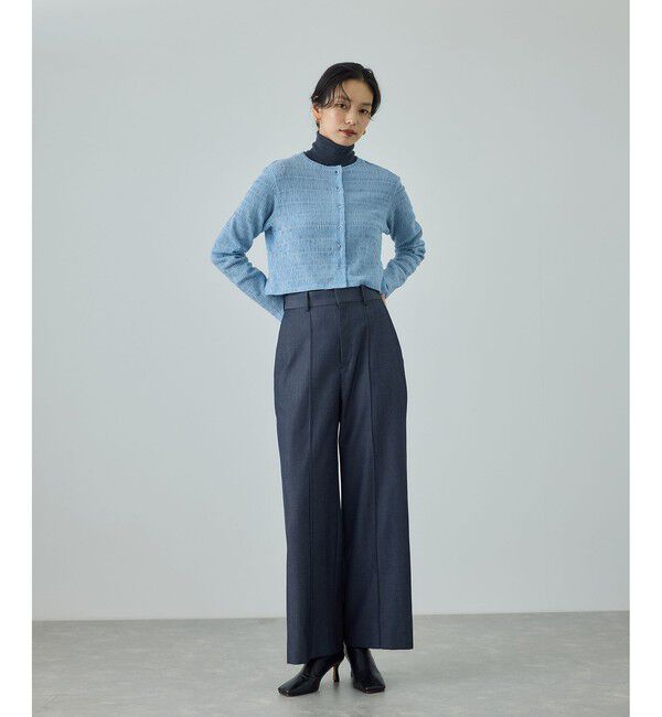 ROPE「ボタニカルダイコンパクトカーディガン/イージーケア・アンサンブル対応」|カーディガン|