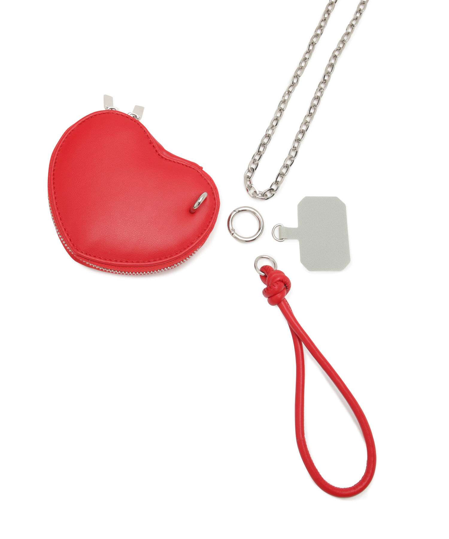 VIS「【6色展開】ハートポーチスマホショルダーバッグ」|ショルダー・メッセンジャー|