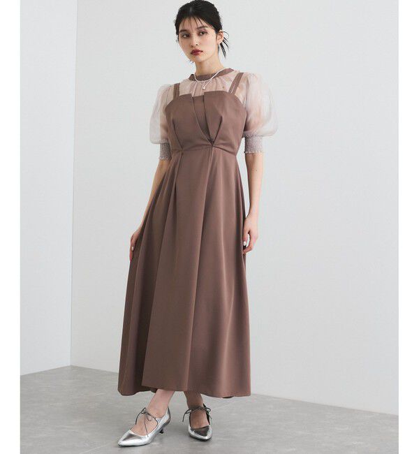 VIS「【VIS DRESS】【3WAY】シアートップスセットキャミドレス」|ワンピース|コゲ茶サブ