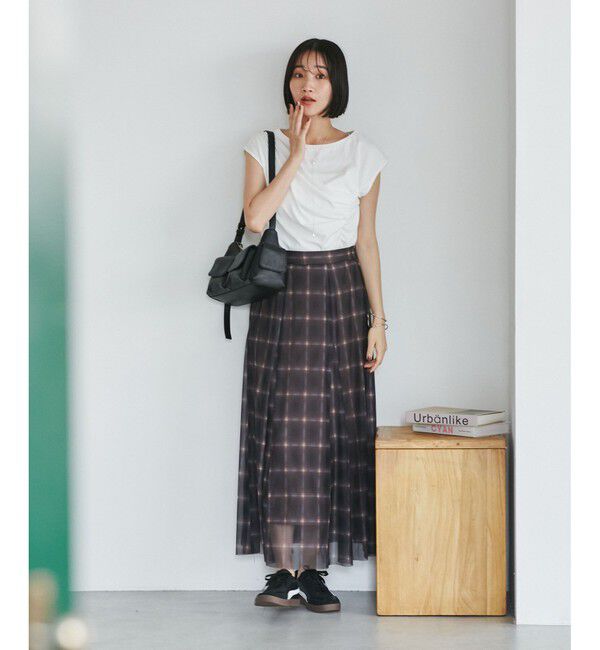 VIS「アシメギャザートップス」|Tシャツ・カットソー|