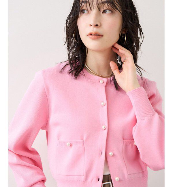 VIS「パールボタンカーディガン」|カーディガン|