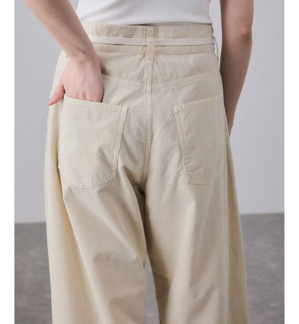 ADAM ET ROPE'「【新色追加】ガーメントダイコーデュロイパンツ」|チノ|