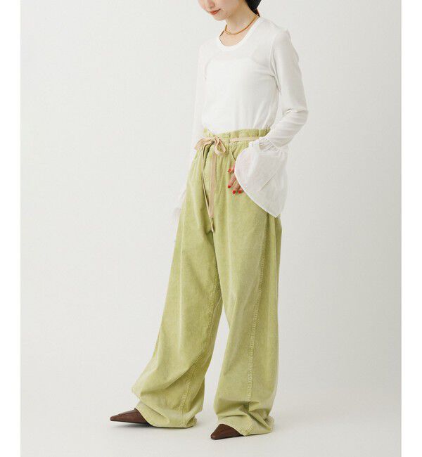 ADAM ET ROPE'「【新色追加】ガーメントダイコーデュロイパンツ」|チノ|