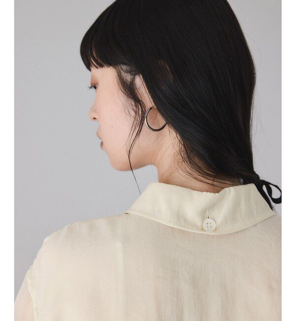 ADAM ET ROPE'「キュプラシアーポケットシャツ」|シャツ・ブラウス|