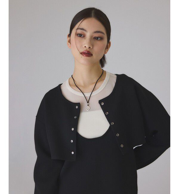 ADAM ET ROPE'「フォルムカーディガンセットワンピース」|ワンピース|