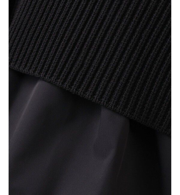 ADAM ET ROPE'「【WEB限定】ペプラムコンビニットカーディガン」|カーディガン|